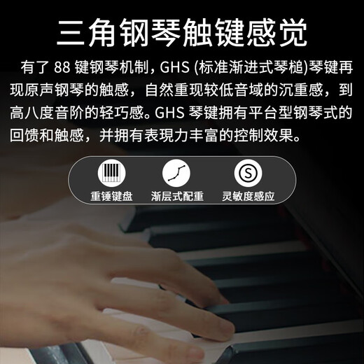 雅马哈电钢琴P225重锤88键便携式成人儿童初学P125AB考级电子钢琴数码 P225黑主机+定制木架三踏板 官配+双人琴凳+琴罩+教材+转换头