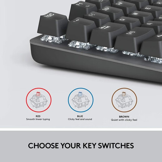 Logitech K845 Wired luminous mechanical keyboard TTC red switch + M510 wireless computer mouse Business office daily Ergonomics Black 104