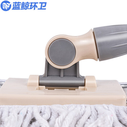 
Blue Whale Sanitation Commercial Hotel Cleaning Hand-free Washing Wet and Wet Dual-purpose Tablet Mop [50cm Medium Mop + One Replacement Cloth] LJHW-9712
