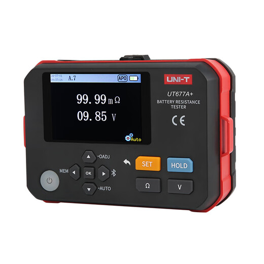 Uni-T-Batterie-Batterieinnere Widerstandstester hohe Genauigkeitsspannungstemperatur UPS Batterie Lithiumbatterie Interner Widerstandstester Messung Messgerät UT677A+ Interner Widerstand 3/Bluetooth-PC-Datenübertragung