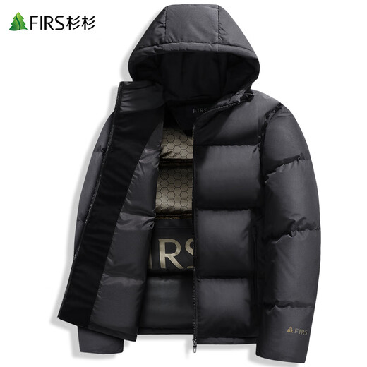 SHANSHAN (FIRS) Black Gold Series Goie Down Veste pour l'hiver pour hommes Nouveaux vestes épaissies épaissies à l'épaississement 702 Black M (170)