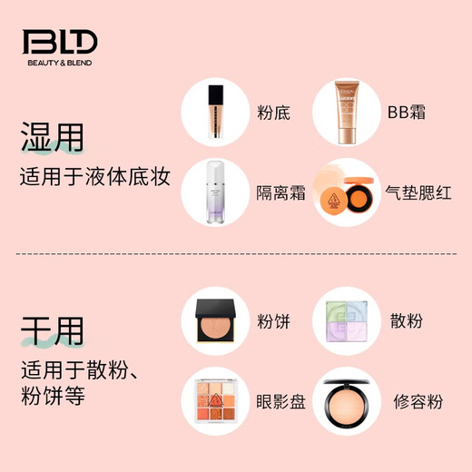 贝览得（beautyblend）美妆蛋 化妆蛋彩妆蛋海绵蛋不易吃粉定妆粉扑美妆 水滴型