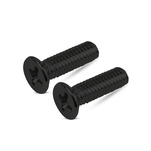 Countersunk head machine screws KM flat head machine screws GB819 cross recessed screws nickel plated black M2.5M2.6M3M3.5 Henghu black plated M2.5*5 (1000 pieces