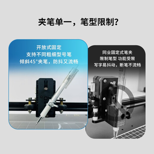 广库 【2025新款】智能全自动写字机器人仿人手写教案打字机 抄笔记机器人仿手写智能机器人自动写字机 2025款豪华版 手机/电脑三系统  高速静音