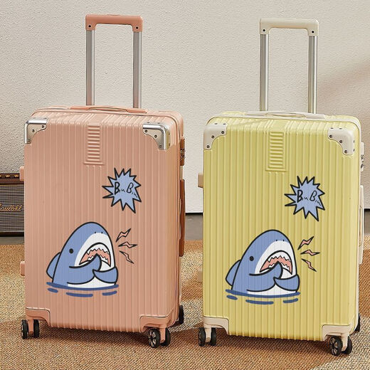 Kofferraum für Frauen 20-Zoll japanische frische tragbare Boarding-Koffer mit großer Kapazität Studentenkoffer für Jungen 24-Zoll 1396 (Reißverschlussstil) schwarz 22 Zoll