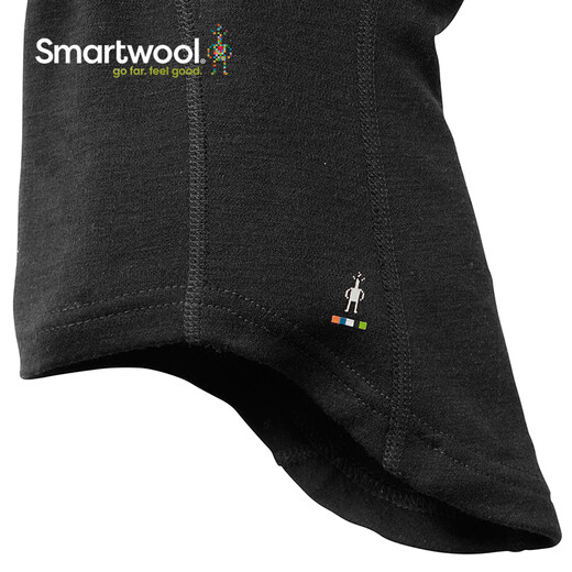 SmartWool250 Serie 100% Merino Wool Head Covero a prueba de frío y cálida máscara de esquí de invierno C967 Negro 001 Tamaño universal