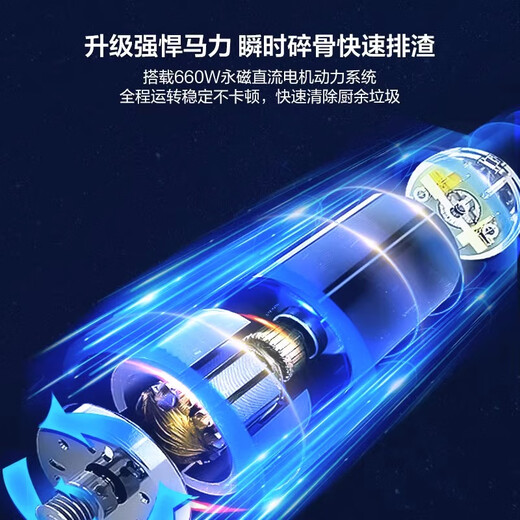 Haier kitchen food waste disposer home dining kitchen sink kitchen waste grinder grinder automatic water inlet intelligent exclusive LD780-Z1 automatic water inlet 780