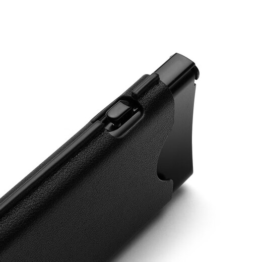 NIID environmentally friendly plain leather pop-up anti-magnetic anti-theft brush multi-slot card box card bag men's driver's license cover slide3 black