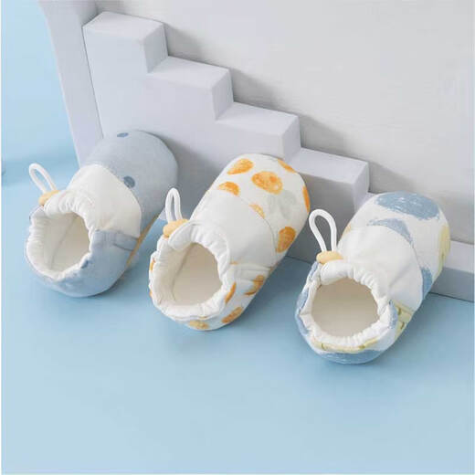 Kaninchen Big Wen Babyschuhe 0-6-12 Monate bis 1 Jahre alte Frühlings- und Sommer-Vier-Jahreszeiten-Stil für Männer und Frauen Kleinkinder und weiche Sohlen, bevor Kleinkinder das lächelende Gesicht blau fallen (vier Jahreszeiten) 12 cm in der Länge (vorgeschlagen 0-12 Monate).