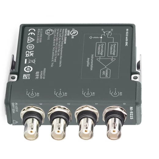 Ni 9215 Terminal de primavera, +/- 10 V, 16 bits, 100 ks/s/ch, 4 canales, módulo de serie AI sscrónica (783739-01)