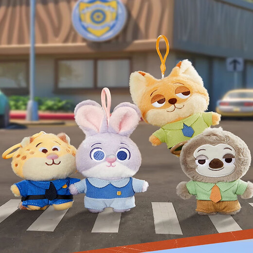 迪士尼（Disney）毛绒玩具公仔背包钥匙扣生日节礼物女生 疯狂动物城兔子朱迪挂件