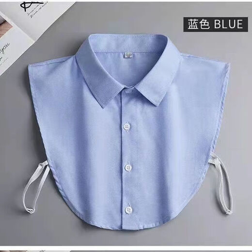 朵弦男士假领子新款棉格子正装银行装饰衬衫领秋冬税务职业假领 棉灰黑格子 3890-120斤