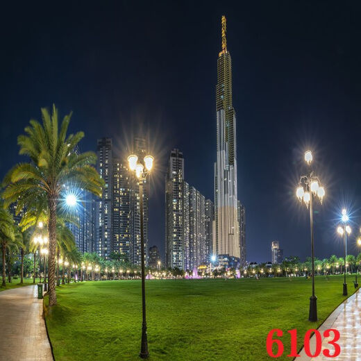 CLCEY网红主播直播背景布抖音快手拍视频段子3d立体背景墙夜景风景外景 6187 1.5米宽2米高
