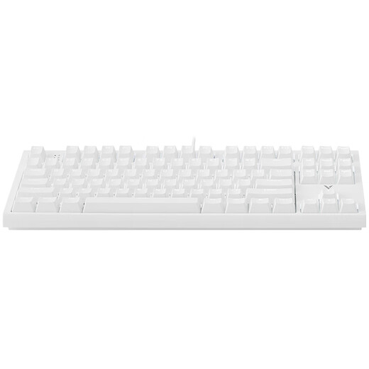 Rapoo K87 customized gaming mechanical keyboard, two-color injection molded keycaps, 87-key layout, five-key hot-swap design, full keys without conflict, K87 white [red axis]
