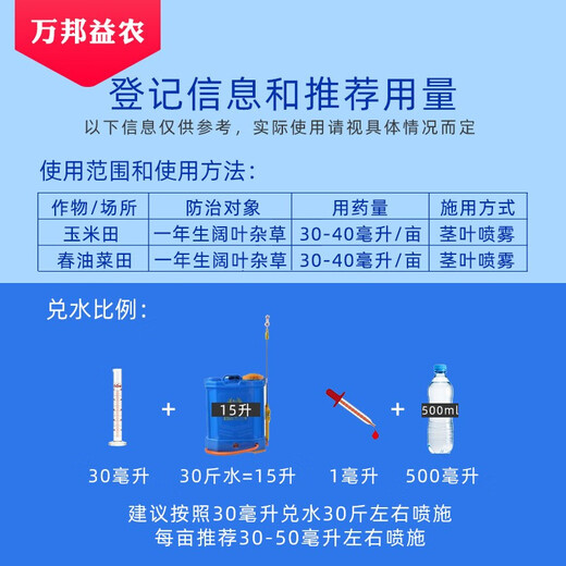 Guoguang Pesticide Guoguang Judou 30% Clopyralid Spring Wheat Annual Broad-leaf Weed Spring Rapeseed Herbicide 100ml