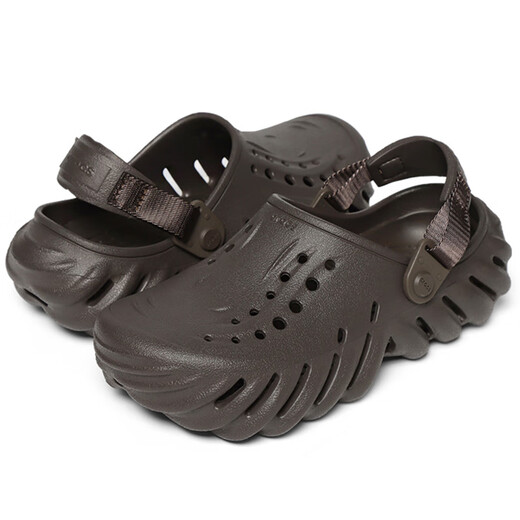 Crocs Crocs children's pop shoes for boys and girls, sandals and slippers, non-slip breathable beach shoes 208190-206, dark brown, 38-39, inner length about 242mm