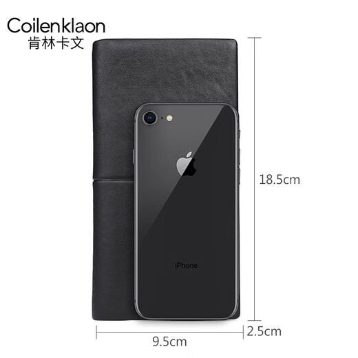 Coilenklaon Herren Long Wallet Business Light Luxury Langkapazität Kartenbeutel Kopfschicht Cowide Multi-Card-Brieftasche Geburtstagsgeschenk Brieftasche QJ60016-3 (Theke Geschenkbox)