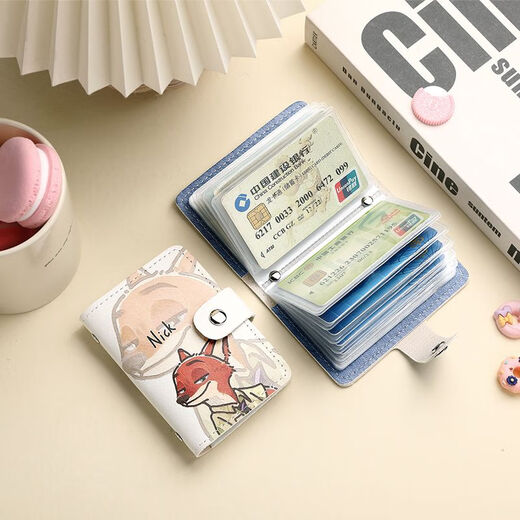 OEMG Nick Fox card bag ins Internet celebrity high-looking Judy Rabbit multi-card ID bag cartoon cute small bag for a couple anti-theft brush anti-degaussing model