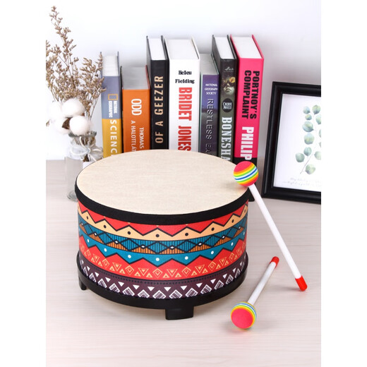 Jingyun Orff musical instruments children's drum beat drum toys hand-painted drums serge drum drum drums percussion instruments baby drum Korean ground drum