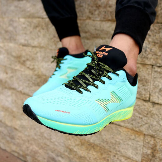 Haiers 'High School -Aufnahmeprüfungsprüfung Sportschuhe für Leichtathletik -Prüfung Sporttrainingschuhe für Männer und Frauen Hochsprungschuhe Laufschuhe 722 Wassergrün [Vorgeschlagen, eine größere Größe zu nehmen] 37