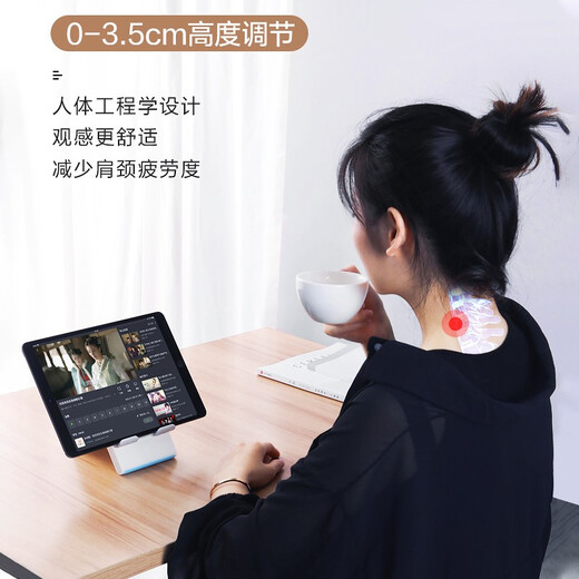 Saijing mobile phone desktop stand bedside multi-function lazy tablet universal iPad support clip simple adjustable foldable support cute portable small clip live support bracket [Mobile version - Rock Lime][4-7.9 inch universal]