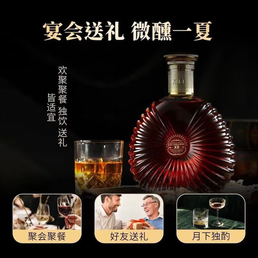 
French wine XO Brandy 40 spirits mix Louis Brandon Single 700mL 1 bottle (gift box)
