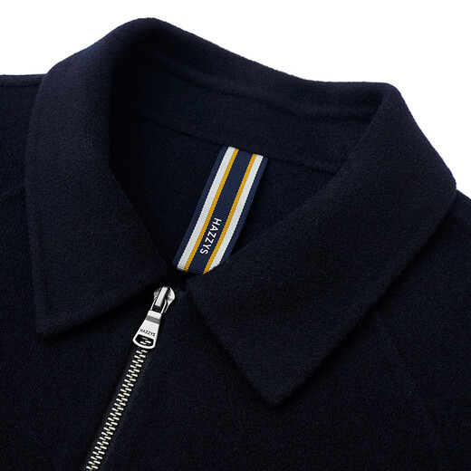 Hazzys Men's Winter Jacket Executive Jacket Style Business Veste en laine Men Asvzu0BDU29 Dark Blue DN L (175 / 96A 48)