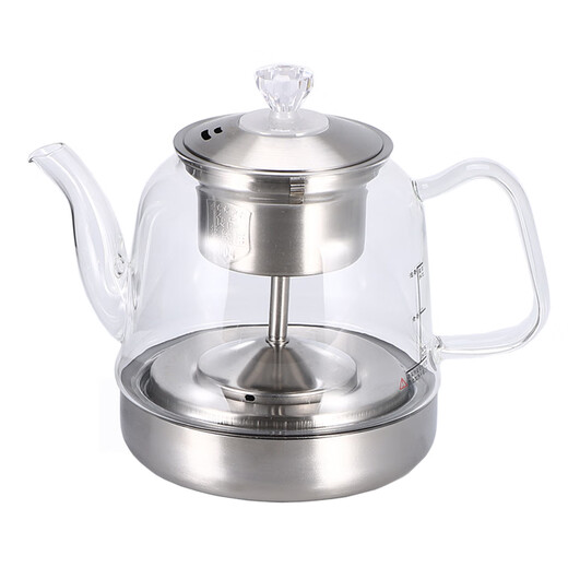 Water sees automatic water boiling kettle tea art stove original accessories single pot accessories steaming teapot small three-ring glass teapot C17 glass steaming teapot 1L
