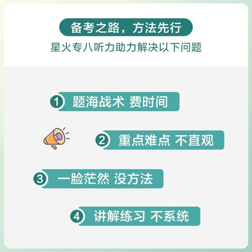 Xinghuo English Specialty Level 8 Listening Special Training Professional English Level 8 Listening tem8 Professional Level 8 Examination Preparation 2025 Review Materials English Real Questions Listening Training