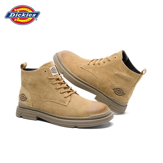 
Dickies Martin boots men's shoes Spring new high-top boots trendy men's boots work boots versatile retro men's shoes light brown 42