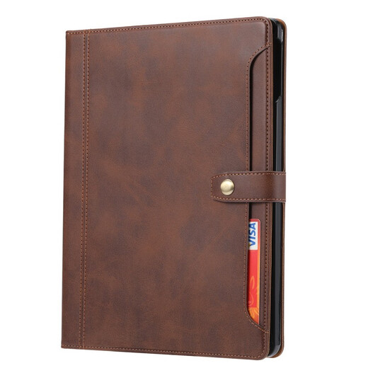 Jinhao (Jinhao) Apple iPad Pro Tablet -Schutz 12.9 Lederkartenflip Cover Hülle Stellplatz Air4 Räste Mini Retro -Kalb Leder Cover Black iPad Pro 11 Zoll 2018