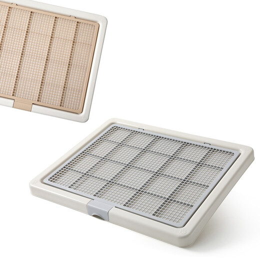 Smart Paws dog toilet, large dog Teddy pet toilet, golden retriever dog poop tray, 3 sizes, white and gray, durable and stain-resistant, recommended! Extra large size 76x62cm suitable for Labrador and other body types