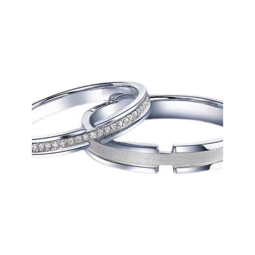 Fat Donglai's same style pt950 platinum ring plain ring women's ring couple's ring moissanite diamond one Jianjia Cangcang platinum women's ring_appraisal certificate_gift box