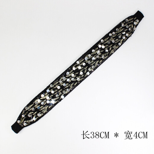 Lingchuan Korean version of girls' hair stickers, long magic stickers, hairbands, children's hairbands, bangs stickers, magic stickers for sticky hair, long style (black+pink+blue)