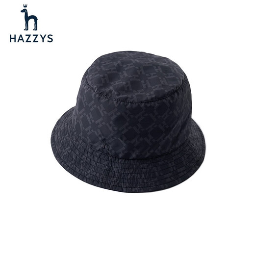 Accesorios de Hazzys Spring y Autumn Women's Fisherman's Pattern Dark Pattern Casual Sewing Hat AAAS1C3A003 Black Bk