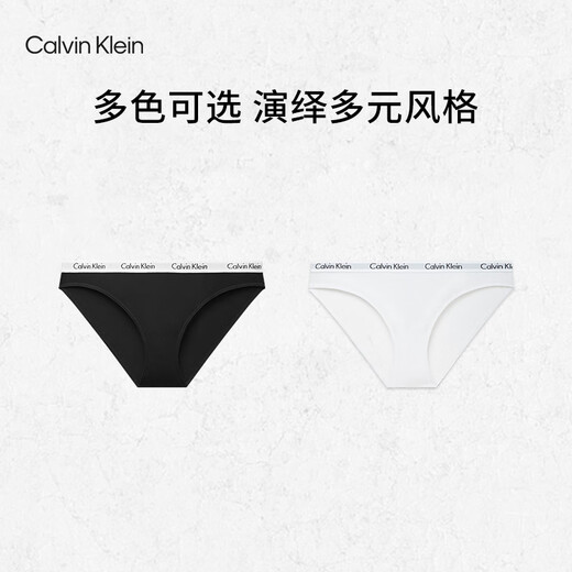 
Calvin Klein underwear women's loop jacquard waist ck comfortable cotton breathable sexy bikini briefs women D1618D 100-Moonlight white 1 strip XS