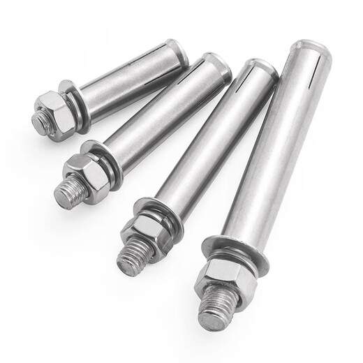 Jinggong (JINGGONG) 304 stainless steel expansion screw bolt extension screw expansion pipe gecko nail cement outer pipe M6M7M8 304-M8*120 (5 pieces) punch 12mm