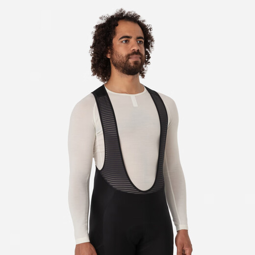 Rapha Men's Warm Winter Merino Wool Long Sleeve Cycling Bottoming Shirt Top Cycling Jersey Official White L