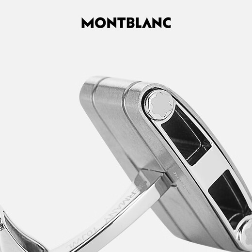万宝龙MONTBLANC钛金属高质感线条商务袖扣107904男士礼物