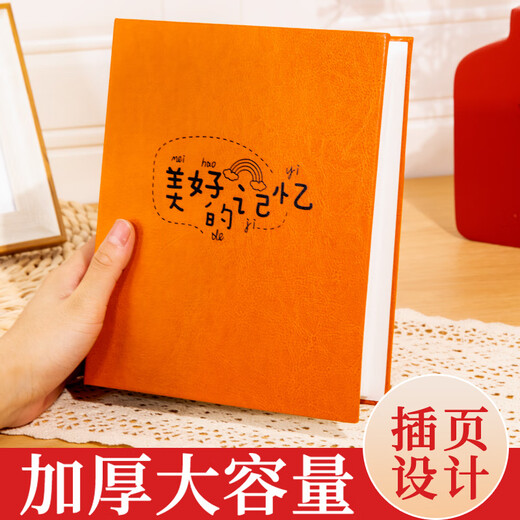 Story of time small photo album 3 inches 4 inches 5 inches 6 inches 7 inches photo storage baby growth memorial album children's family inserts portable photo album beautiful memories 5 inches 200 sheets capacity