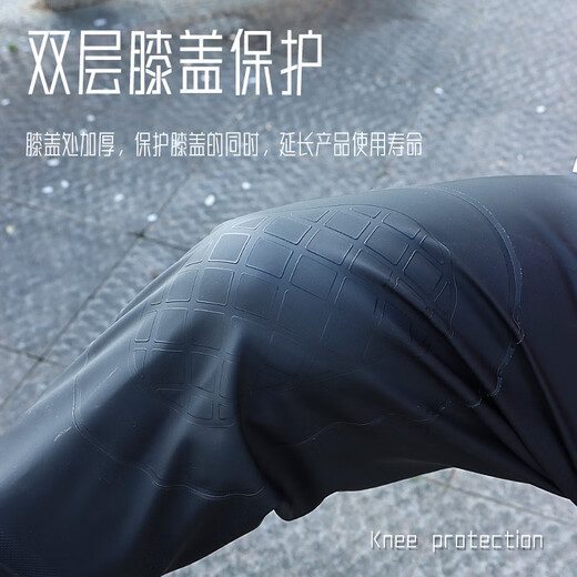 熊火下水裤85丝加厚涉水裤防水连体背带雨裤42码赶海服涉水服皮叉裤