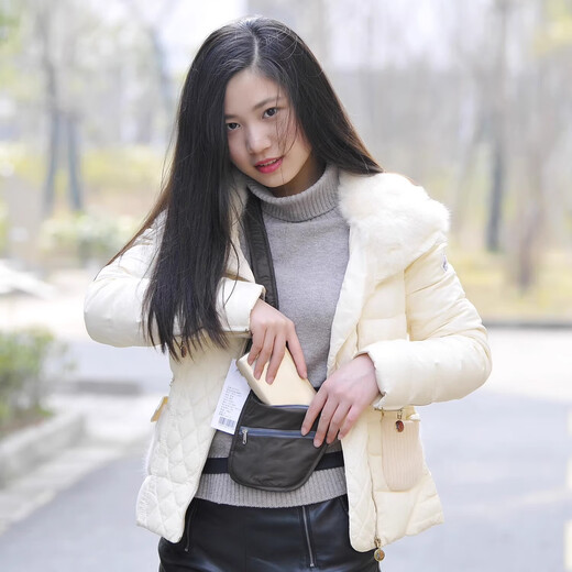 星舵旅行贴身腰包男女腋下防盗护照证件钱隐形运动超薄单肩斜挎包BB1 黑色