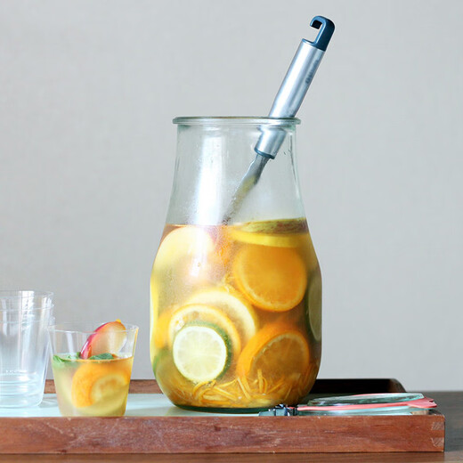 Shimoyama importiertes versiegeltes Jar Tulp transparentes Glas Jar Mason Flasche Honig Joghurtglas [1050 ml] Glasglas - 1 Stück (einschließlich Zubehör)