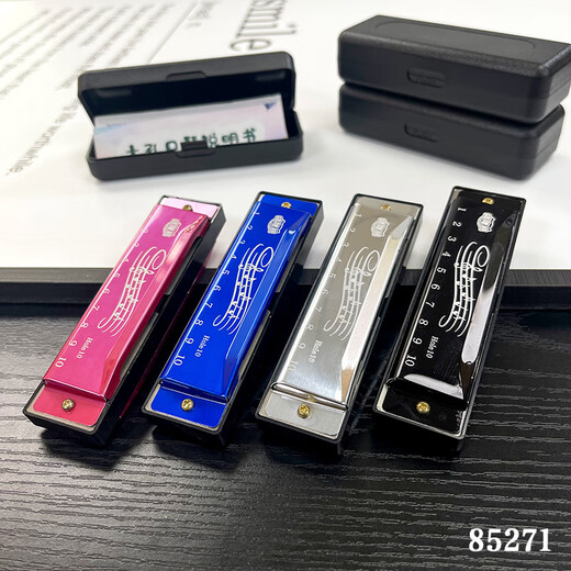 贝恩吉儿童口风琴小朋友吹奏按键乐器吹管玩具小喇叭竖笛13键可吹口琴 木头口琴B