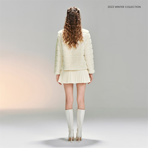Sugar [même style dans le centre commercial] Nouveau manteau de fourrure de vison de la ligne de vison pour le vison de vison pour les femmes pour les femmes