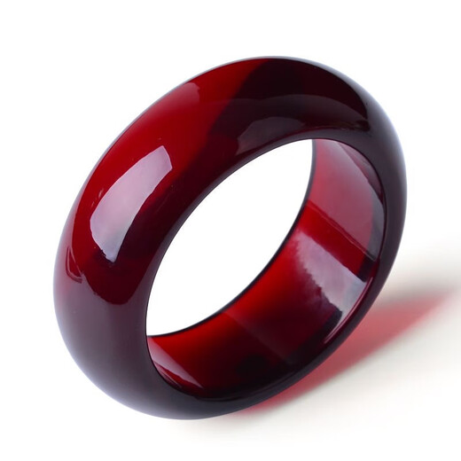 GOR Fat Donglai same style blood amber bracelet authentic amber old beeswax bracelet burgundy blood pool bracelet amber raw stone plus amber standard version 55-56mm