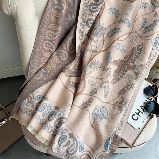 
GIAVENTOLA scarf for women, shawl warm and thickened exterior, air-conditioned room, scarf for women, light luxury birthday, Mother's Day gift mother [gift box - blue bird blue]