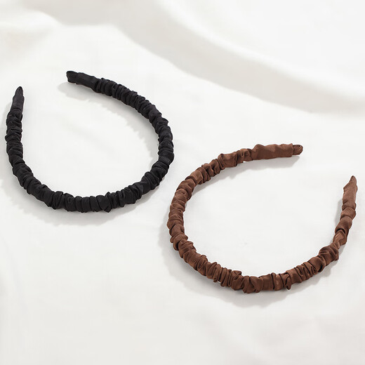 Chimera (CHIMERA) 2-piece set of elegant and simple pleated headbands, feminine headbands, pressed hair headbands, birthday gifts for girls