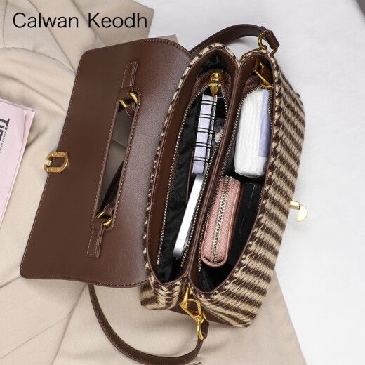 CALWAN KEODH官网包包女包新款斜挎包大容量轻奢手提生日礼物送女友老婆 【咖啡色】时尚百搭实用走心女生闺蜜