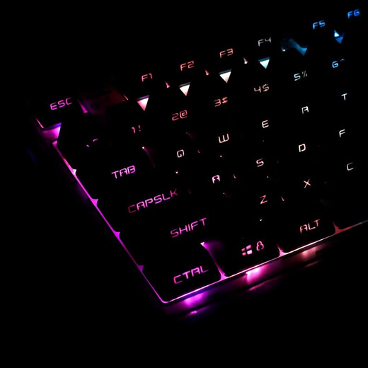 腹灵MK870极夜黑纯黑侧刻机械键盘有线无线蓝牙客制电脑游戏办公 【三模】黑曜石透+纯黑侧刻 红轴【纵享丝滑】